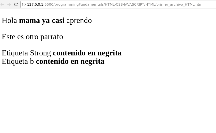 html:etiquetas